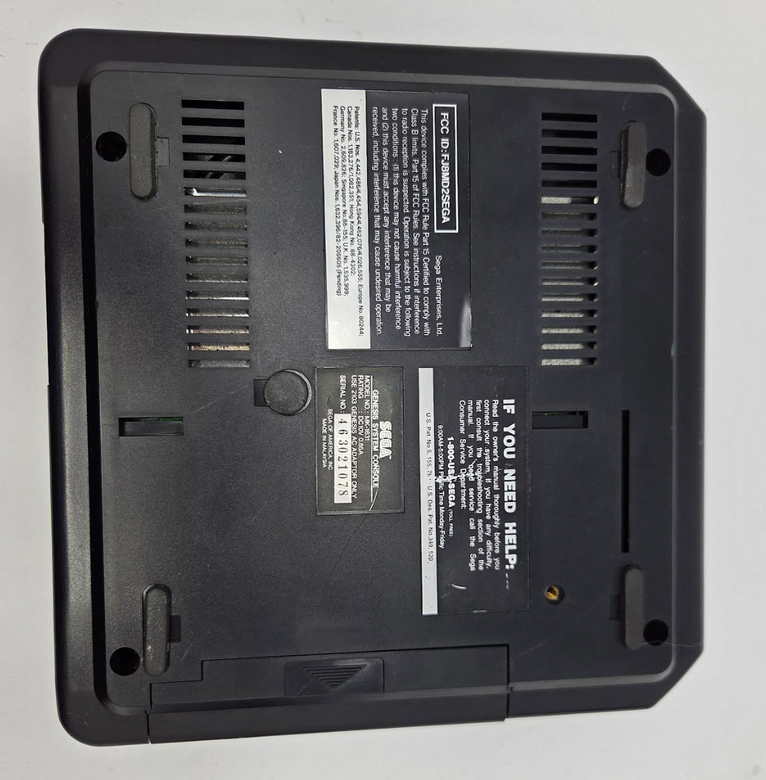 Sega Genesis Model 2 MK-1631 Console Bundle OEM Controller Power RF Tested