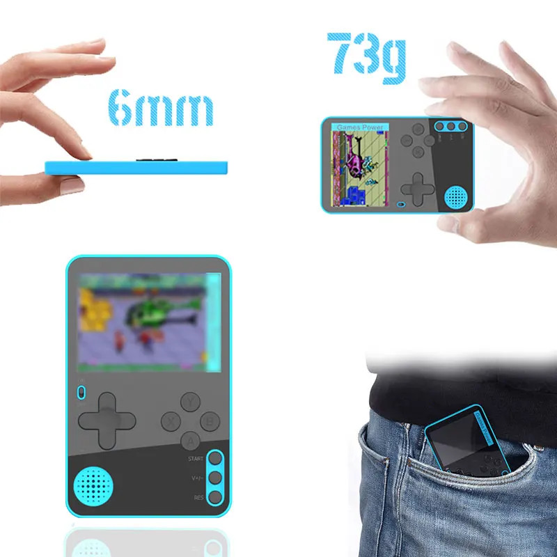 Handheld Game Console 500 Classic Games LCD Portable Retro Video Mini Game