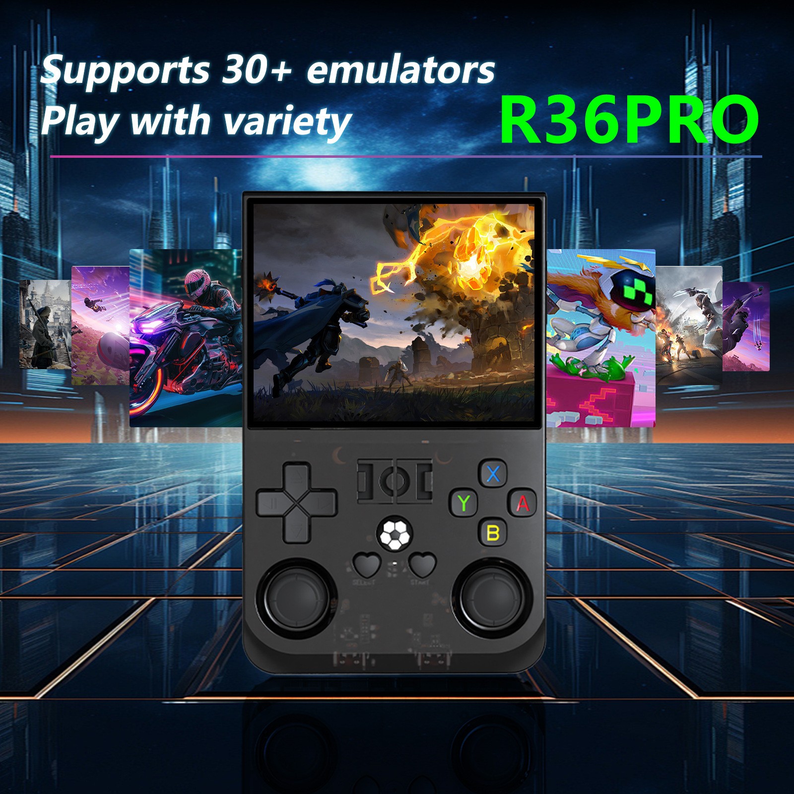 2026 New Upgraded R36PRO Retro Handheld Game Console, 128GB Mini Video Game