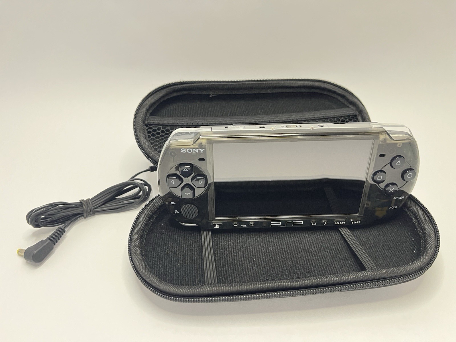 Sony PSP 3000 Console Case And Part Of Charger Tested