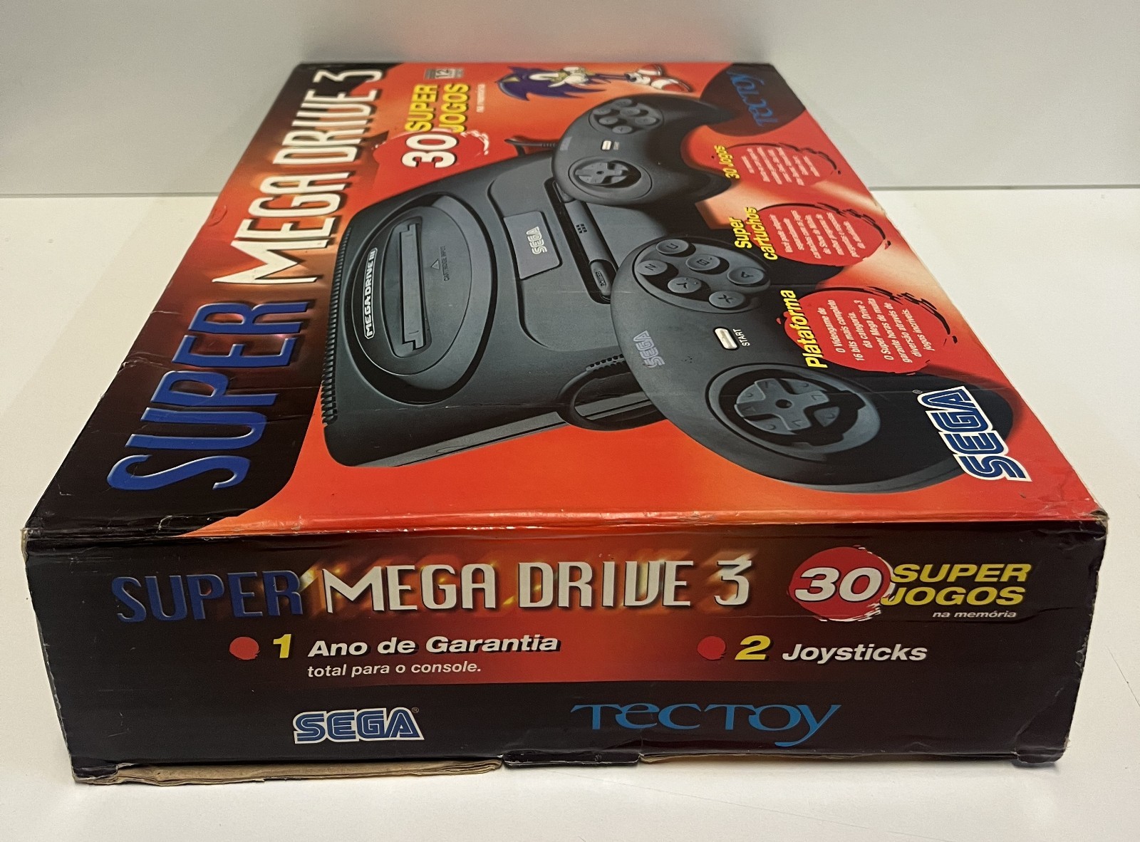 SUPER MEGA DRIVE 3 TEC TOY SEGA BRAZIL 30 GAMES EDITION BOXED TESTED CONSOLE