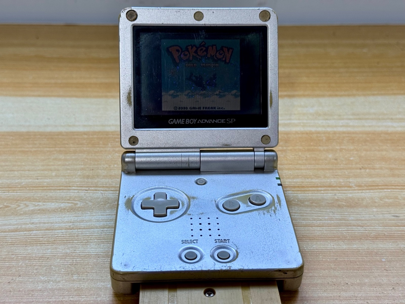 Nintendo Gameboy Advance SP AGS001 Ice Metallic Silver Handheld System Console