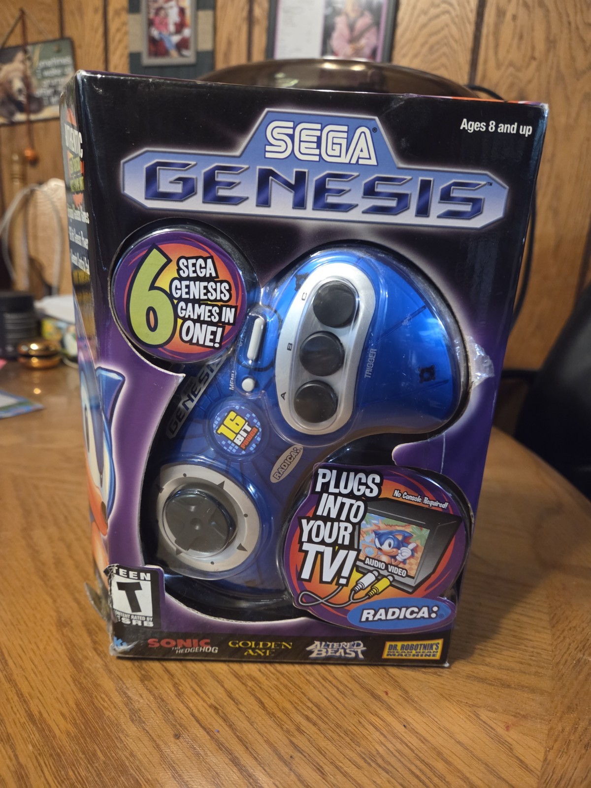 Sega Genesis Radica Plug and Play 6 Games In One Sonic The Hedgehog System New