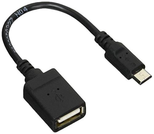 ELECOM OTG Cable Micro B-A Female to USB 2.0 Black 0.1m TB-MAEMCBN010BKfrom JP