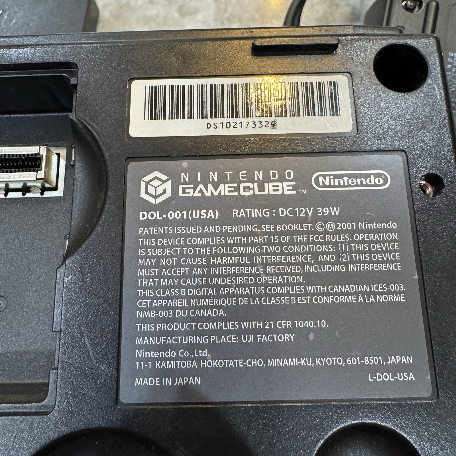 Nintendo DOL-001 GameCube Black Console 16Mb Memory Card Mad Catz Controller AC