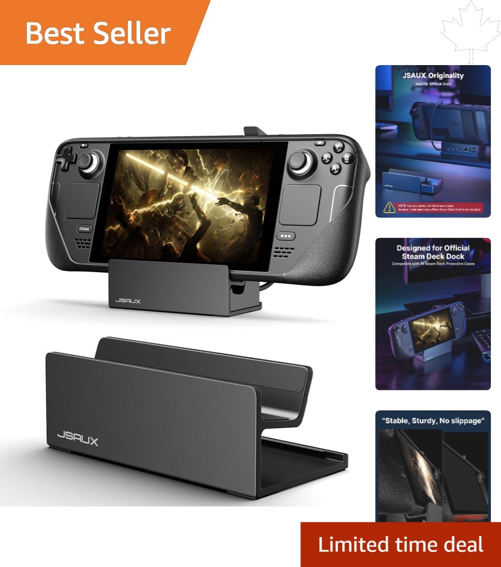 Secure Anti-Slip Steam Deck Stand for Gaming with Protective Case Compatibility