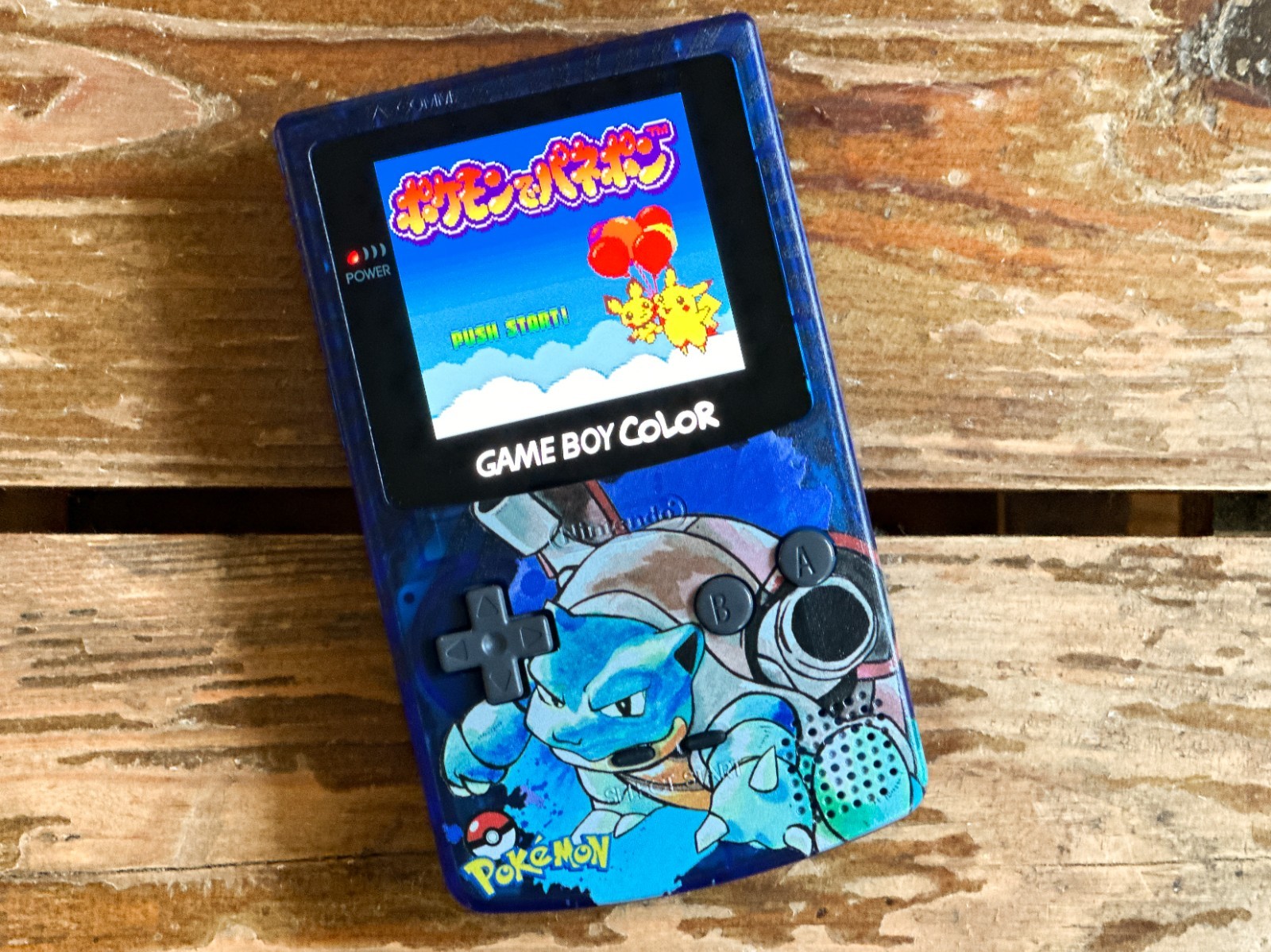Nintendo Game Boy Color GBC AMOLED XL Touch LCD Pokemon UV BLASTOISE System