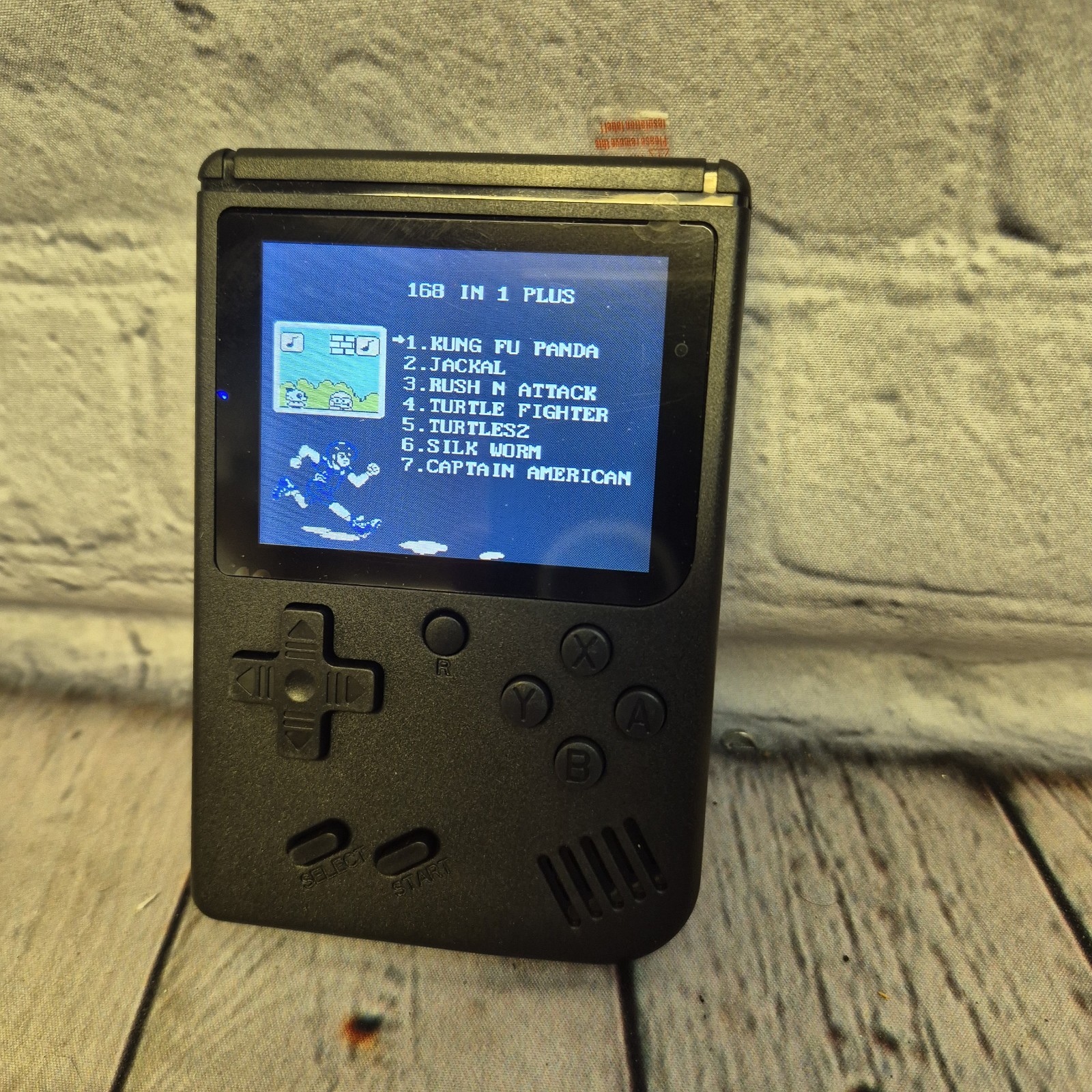 Retro FC 168 In 1 Plus Handheld Game Console 3.0 Screen Black Tested Works Great