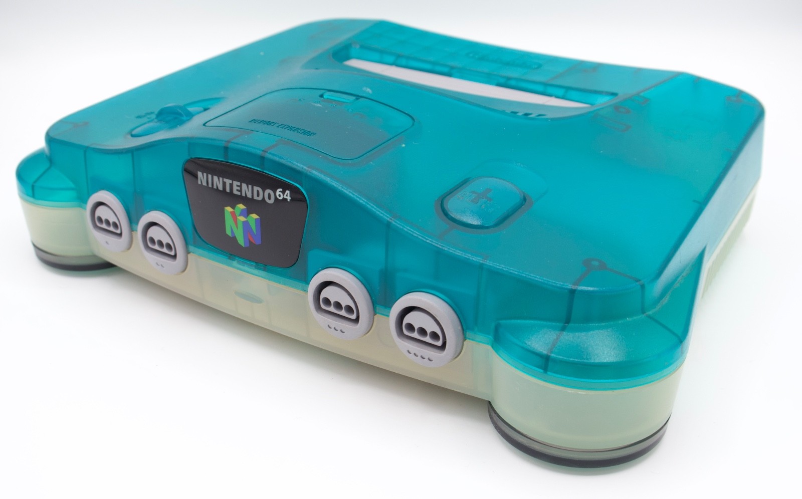 Nintendo 64 Clear Blue Console Set Controller Included NTSC-J Japan Tested