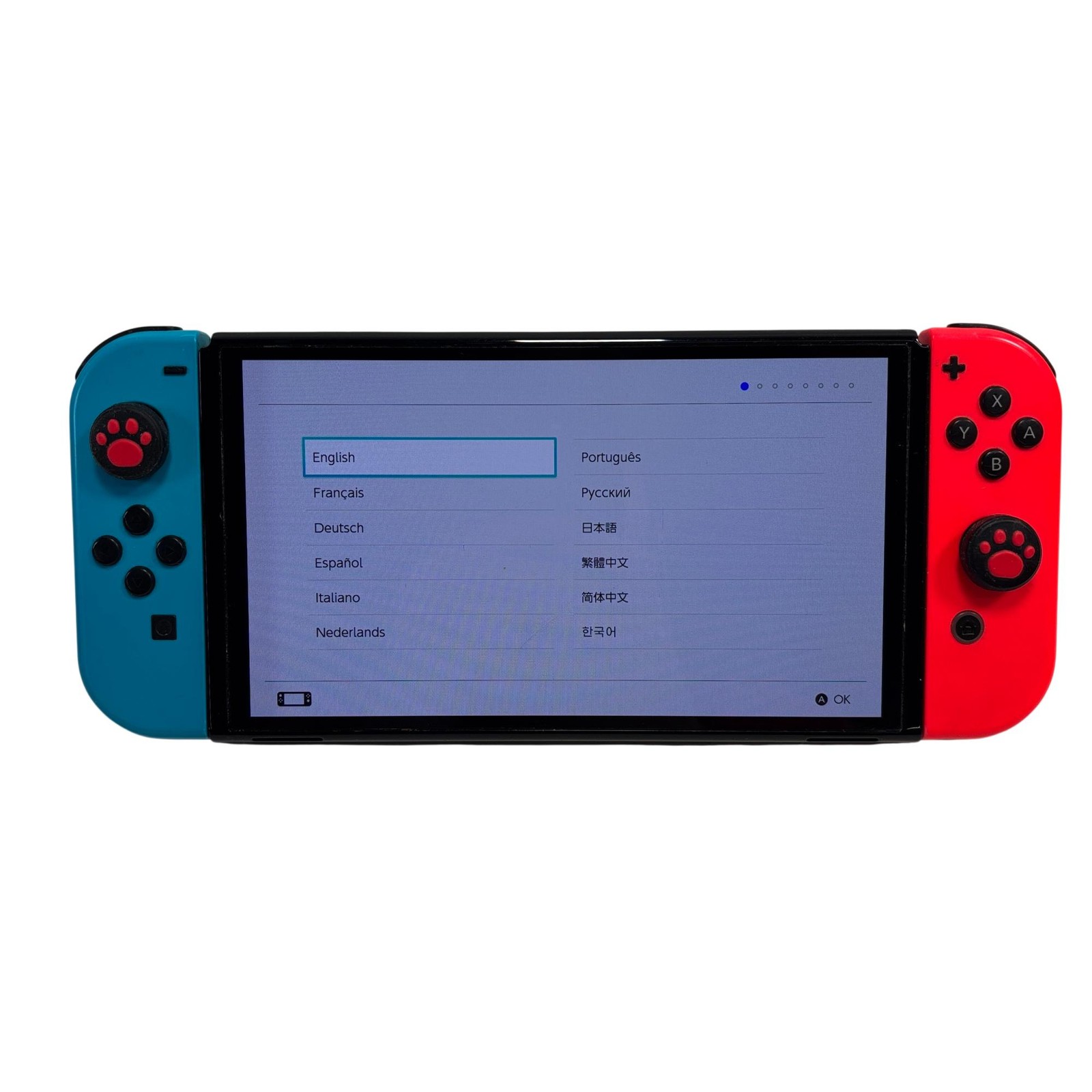 Nintendo Switch OLED Model HEG-001 64GB Neon Blue/Neon Red Game Console – 4644