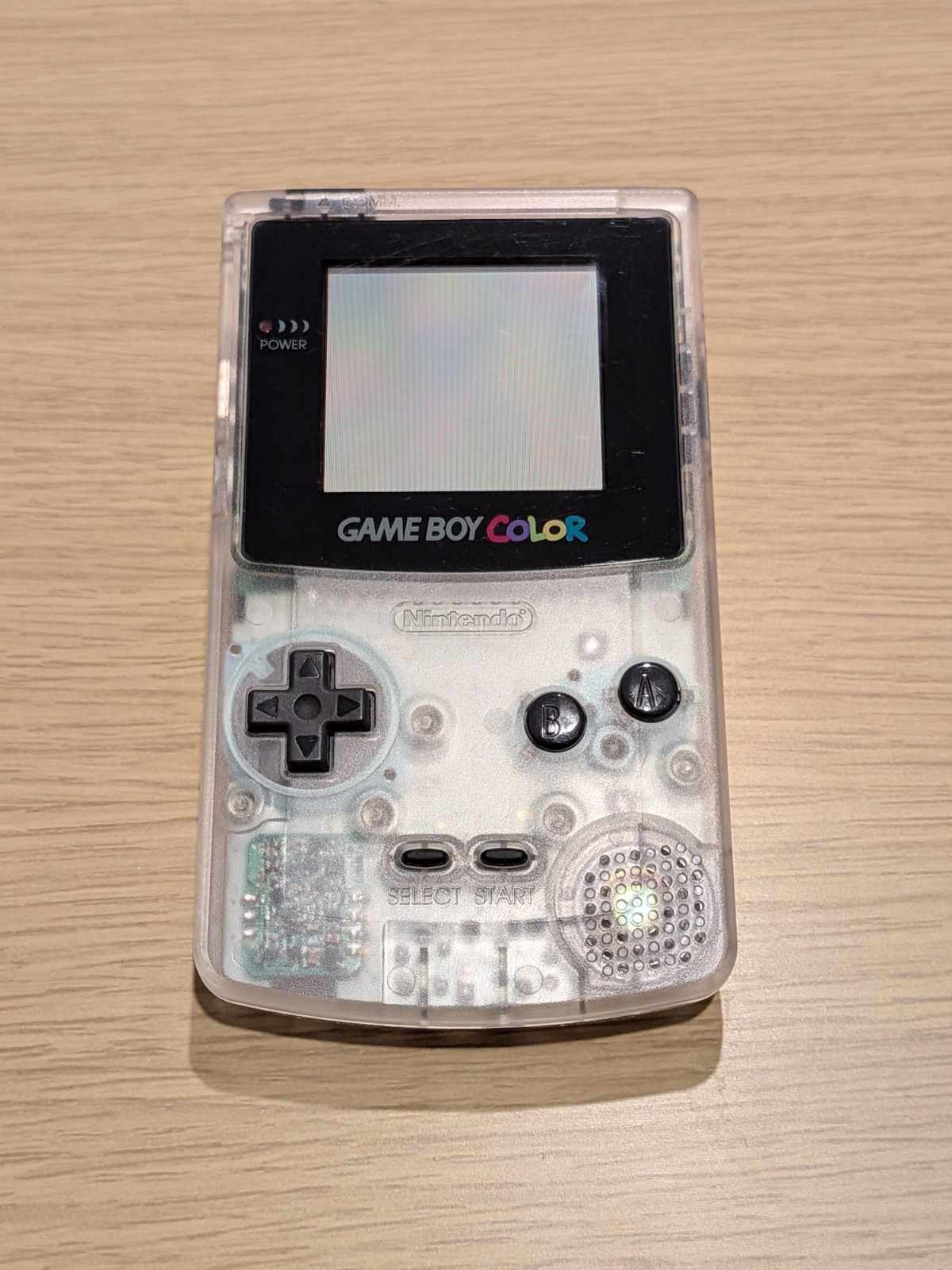 Nintendo Game Boy Color Clear Console Japanese Boxed Tested + Pokemon Yellow