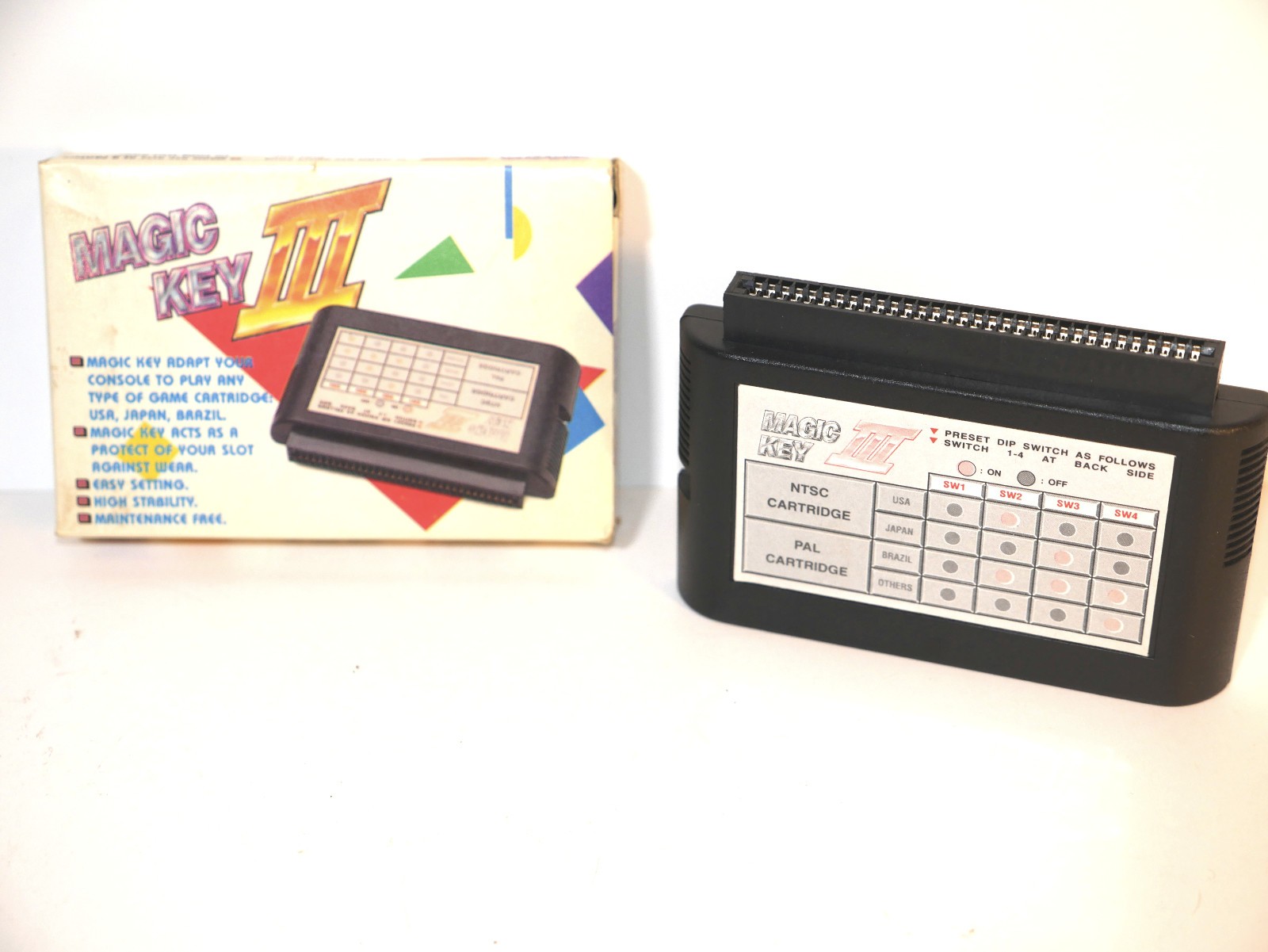 MAGIC KEY III PERIPHERAL EQUIPMENT JAPAN BRAZIL USA SEGA GENESIS *TESTED* W/ BOX