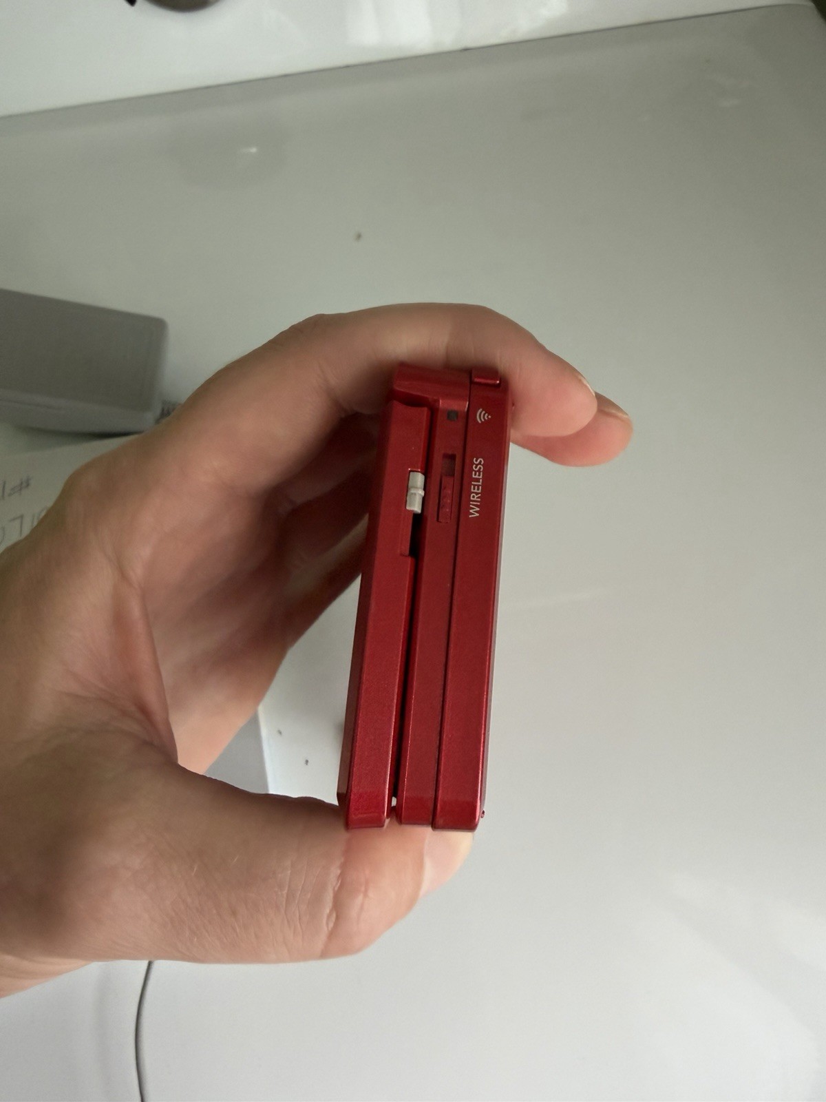 Nintendo 3DS CTR-001 Handheld Gaming Console Flame Red Charger Stylus SD Tested!
