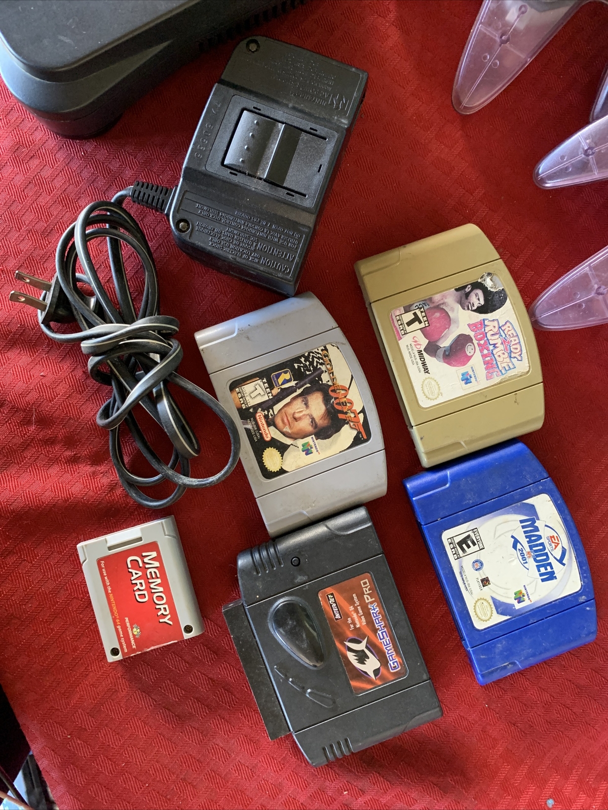 N64 Nintendo 64 Console 4 CONTROLLERS + Cords + Games