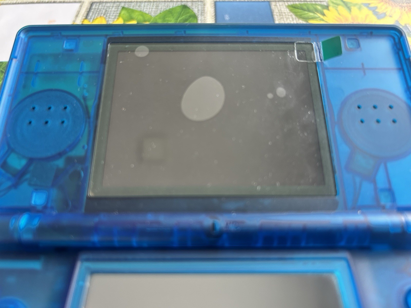 Nintendo DS Lite CUSTOM TRANSPARENT OCEAN BLUE – MINT CONDITION