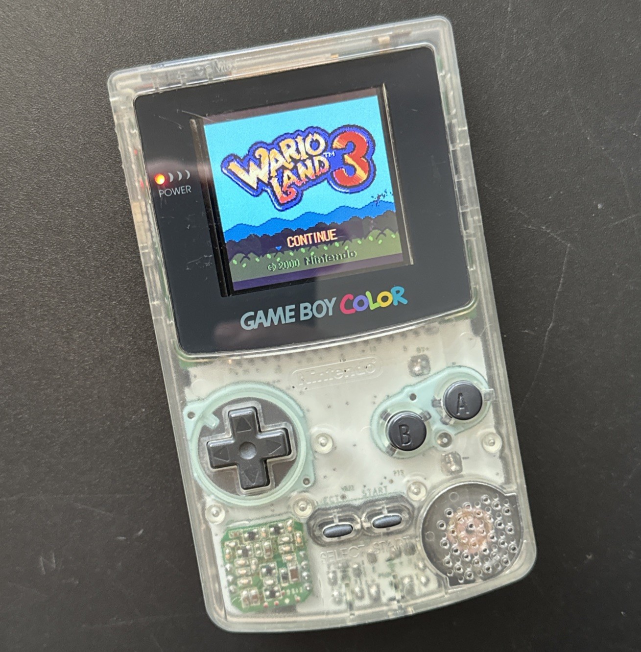 OEM Clear Nintendo Game Boy Color Handheld Console GBC New Backlit OLED Screen