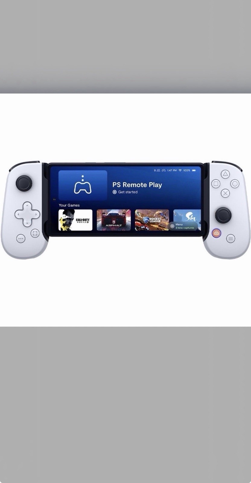 Sony PlayStation Back Bone Player PS5 Remote Play Wi-Fi 1080pWhite