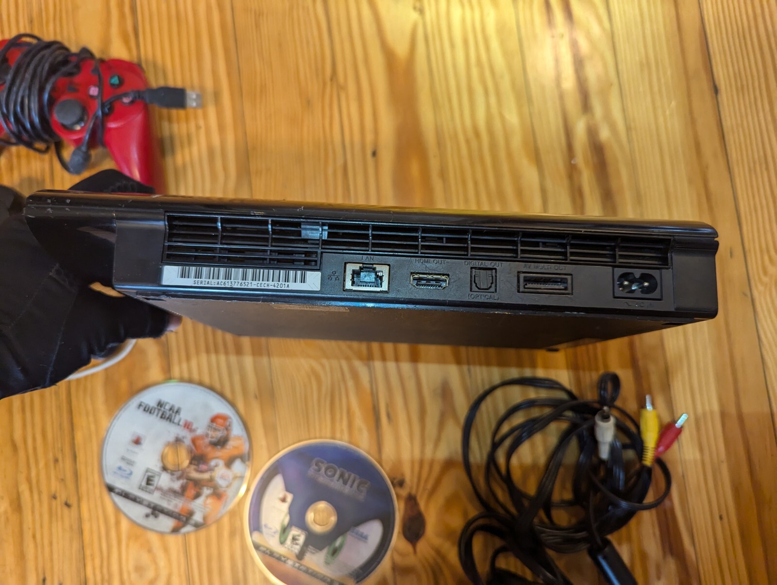 Sony PlayStation 3 PS3 CECH-4201A Console 2 Controllers Cords 2 Games