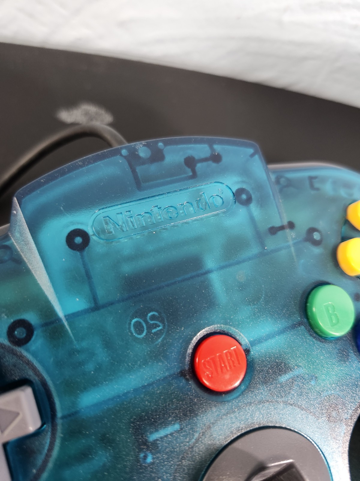 ICE Blue Custom Nintendo 64 with OEM Controller Repo Stadium 2 Tested Working VG
