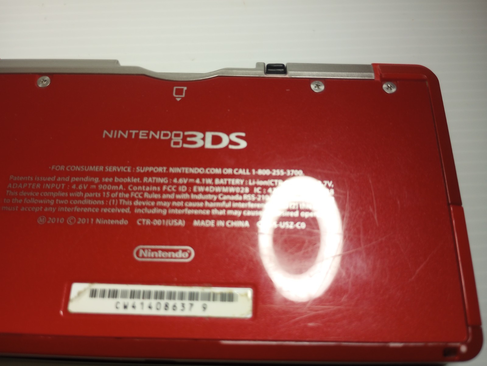 Nintendo 3DS Handheld System – Flame Red CTR-001 (USA) | Working | Good