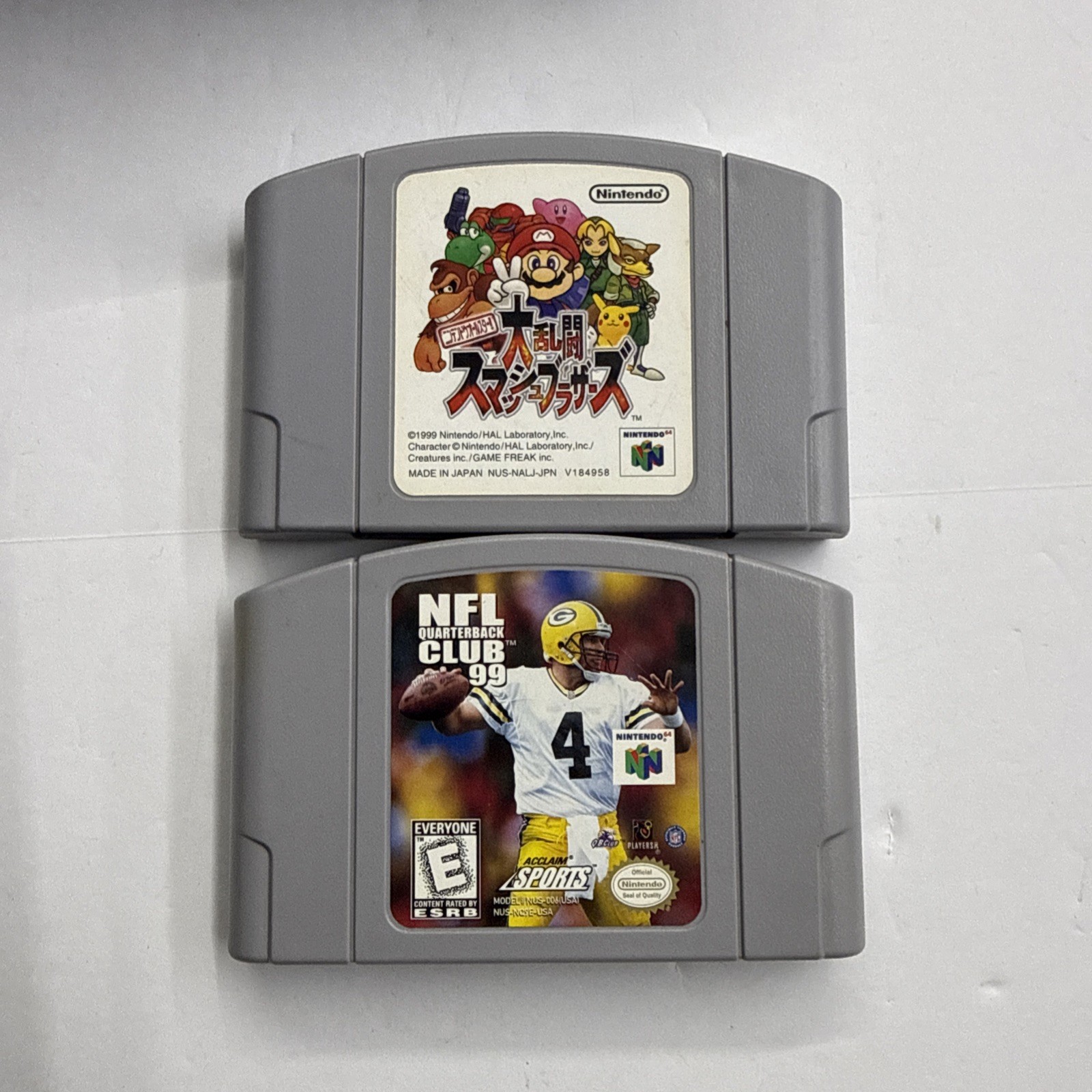N64 – Nintendo 64 Smoke Grey Console Region Free W/ Super Smash Bros Tested 2945