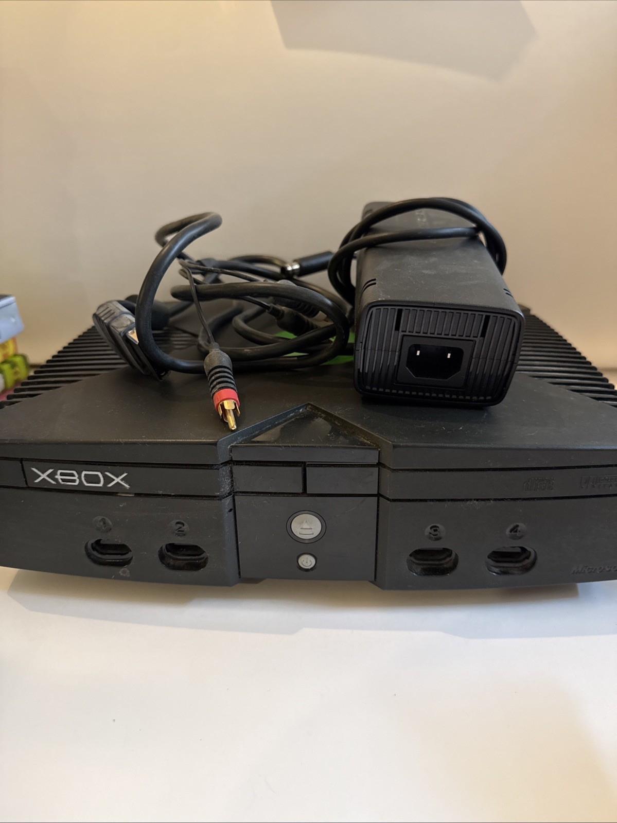 Microsoft Xbox with AV Cable Partial power Cable