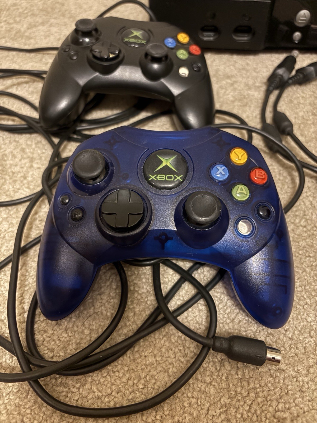 Original Xbox Console Bundle W/ OEM Controllers + 5 Games – READ DESCRIPTION