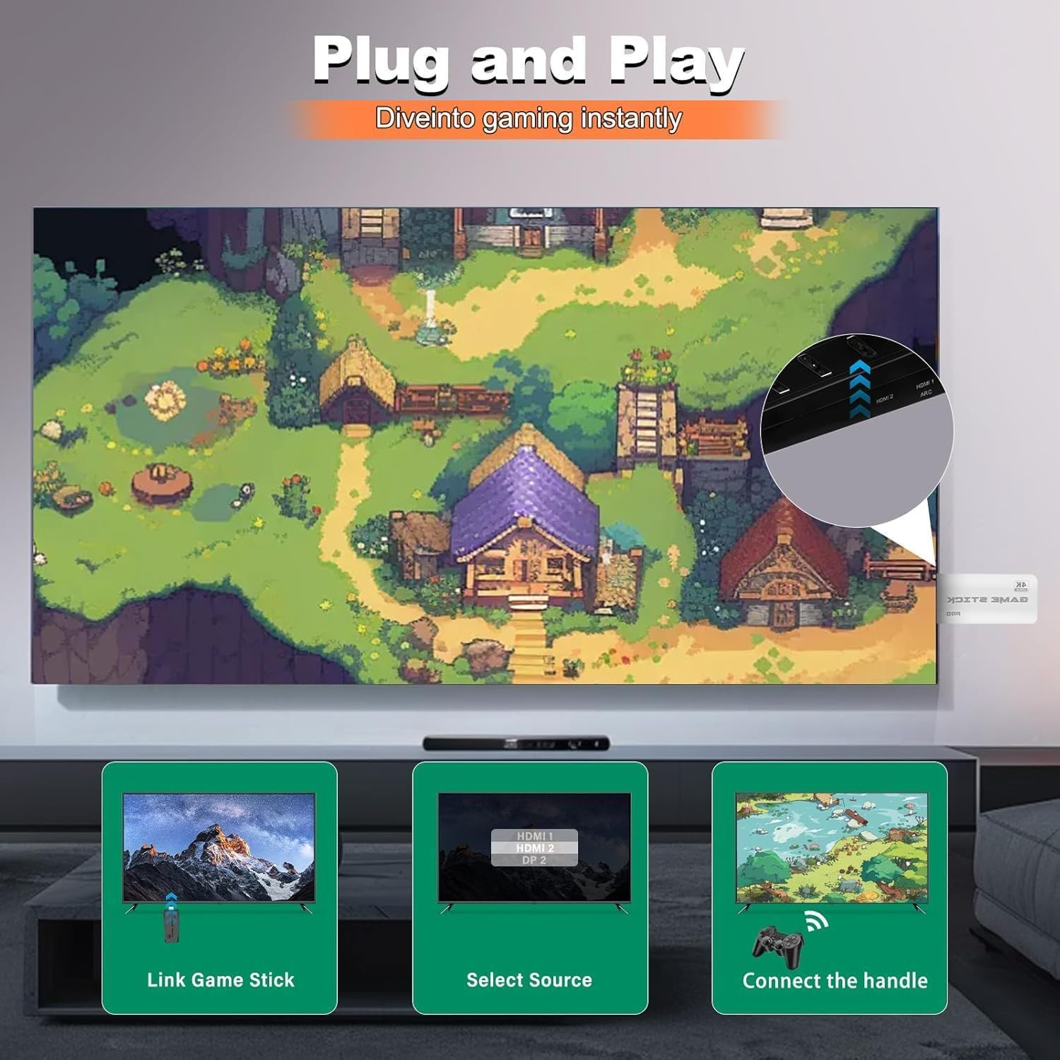 New Retro Gaming Console & Game Stick Pro – 20,000+ Classic Video Games, 23 Emul