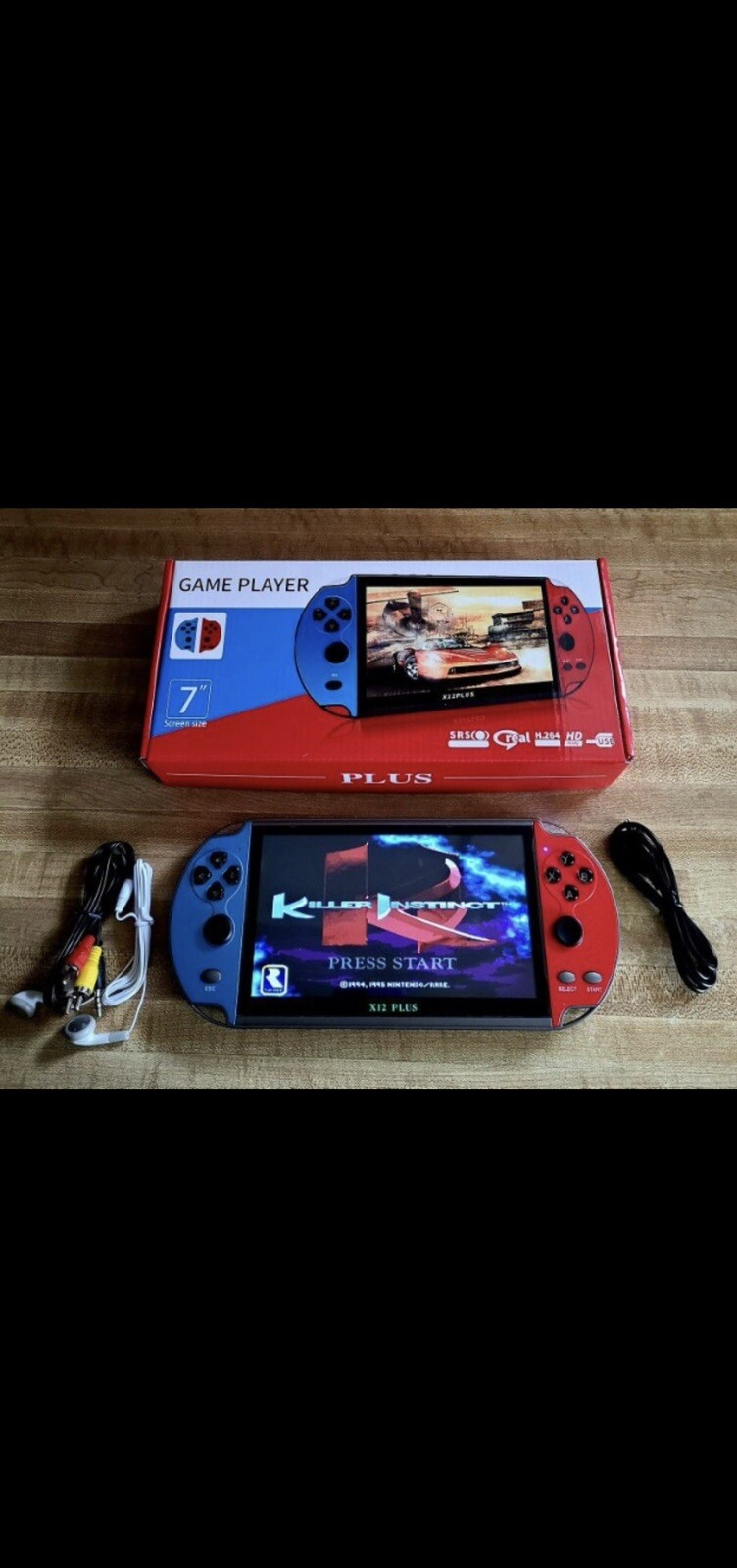 Handheld Game Player 7.1” 16 GB Built-in 3,000 Classic Games Installed