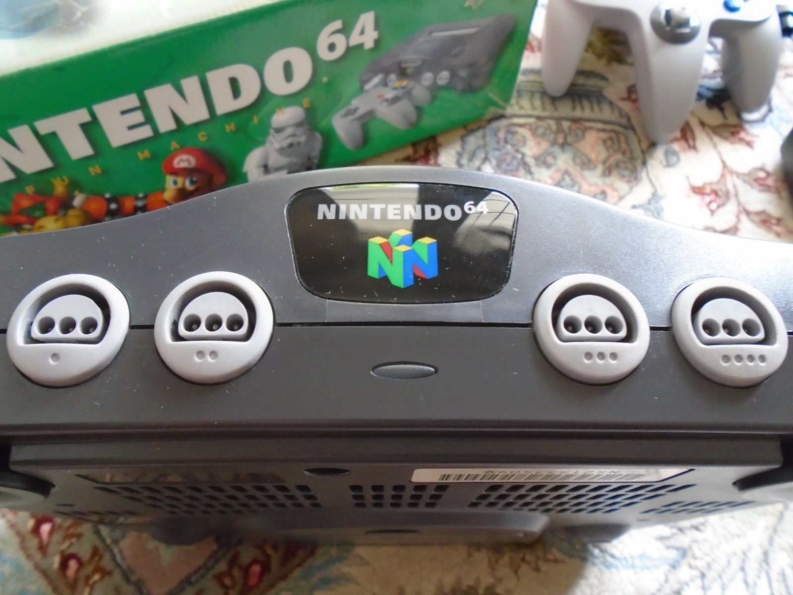N64 Console NUS-001 w/ BOX, controller, cables, nintendo 64 TESTED