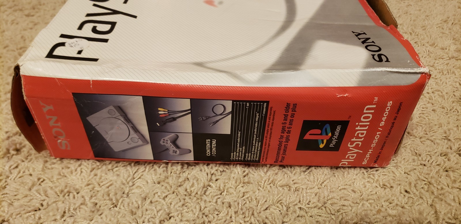 Sony PlayStation SCPH-5501 Box and Inserts