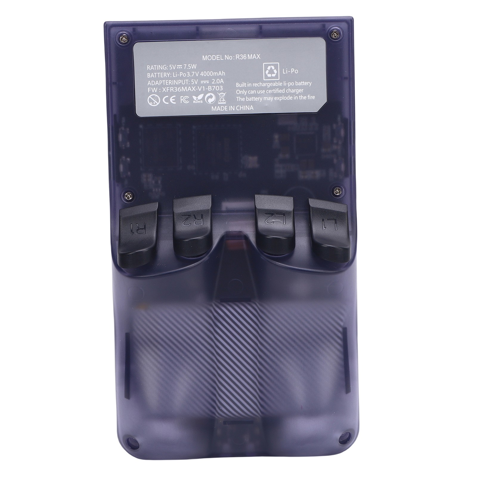 Handheld Game Console For System Translucent Grey 4 Inch 720×720 Scre BHOK