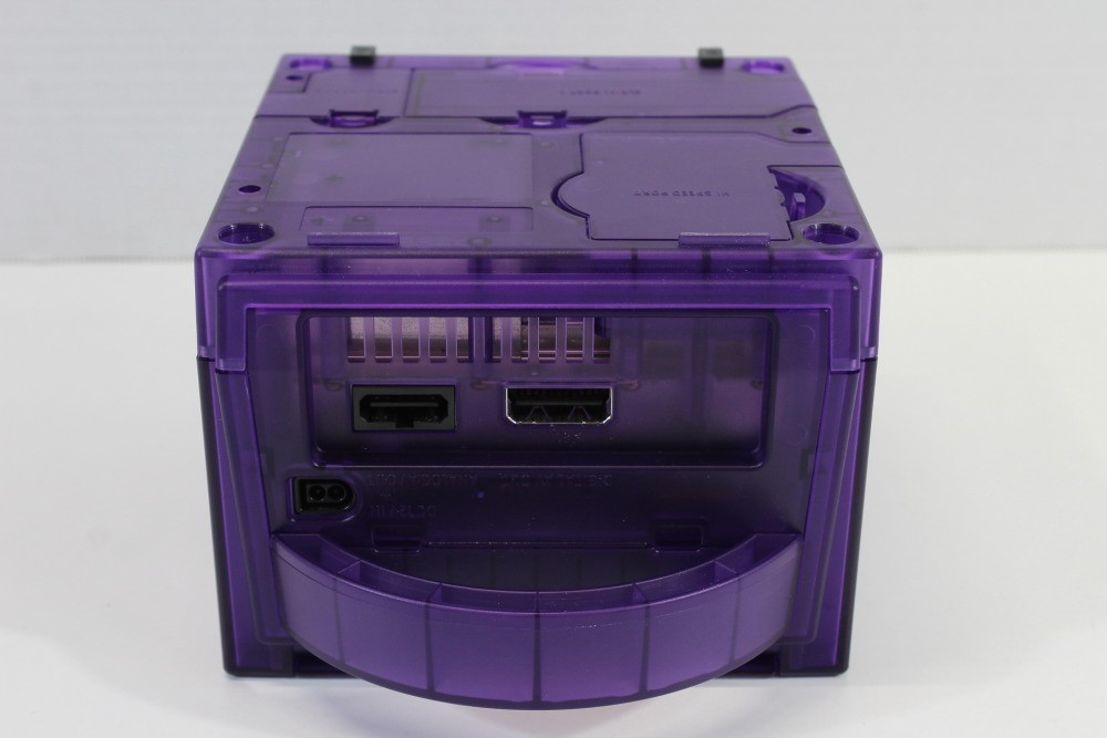 Nintendo Gamecube Console Clear Transparent Purple & AC NTSC-U/C DOL-001 GC RGB
