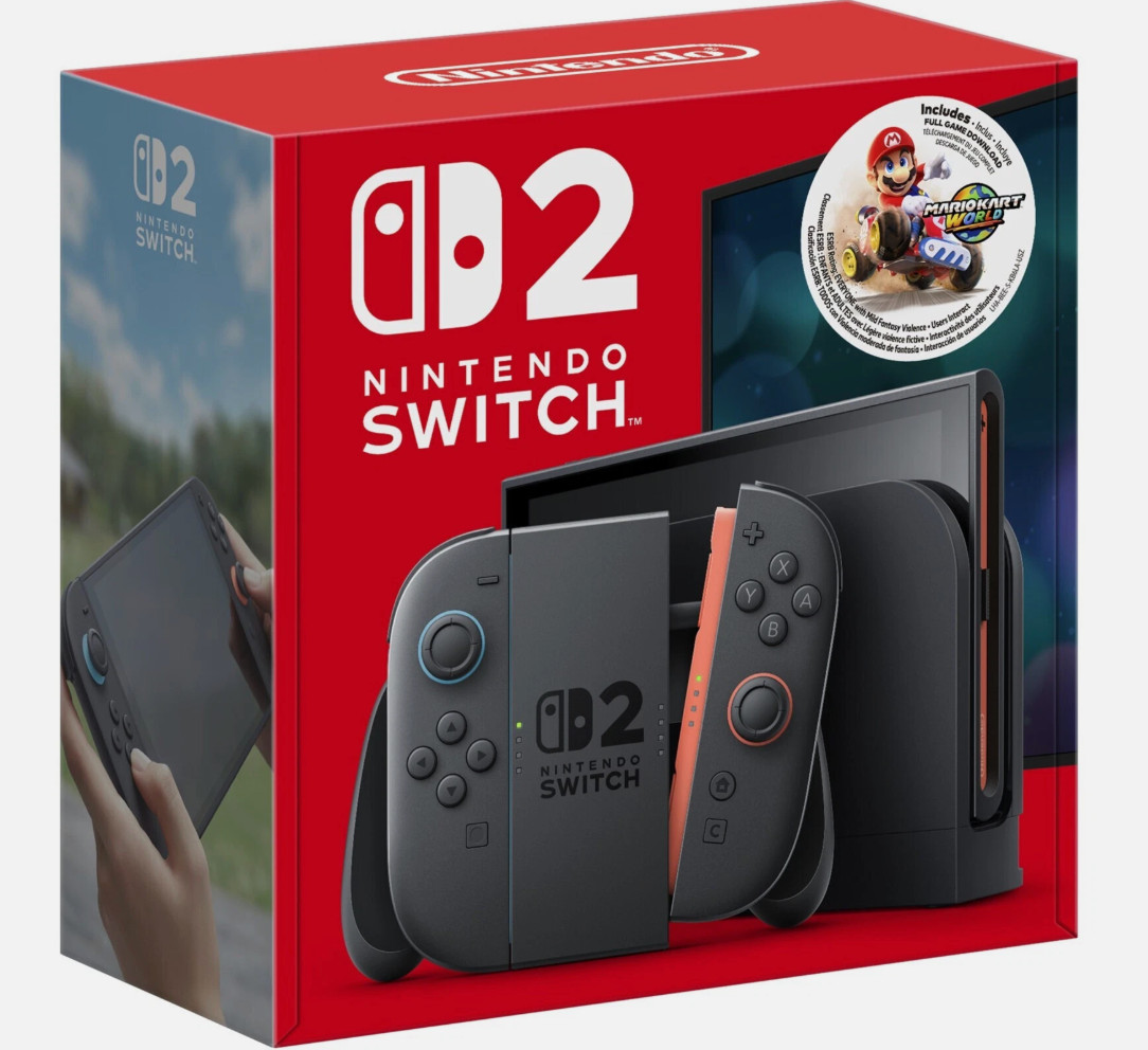 Nintendo Switch 2 Console Mario Kart World Bundle