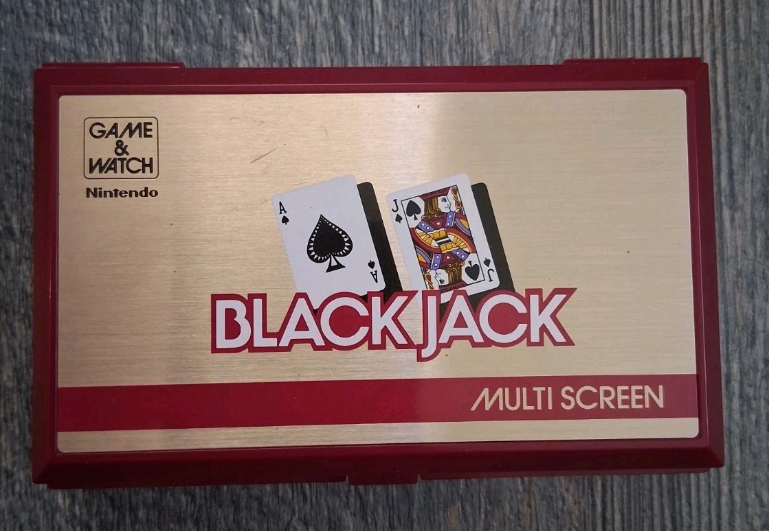 Nintendo Game and Watch Black Jack Handheld BJ-60 Multi-Screen Tested