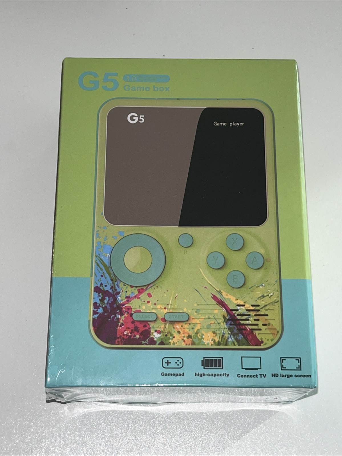 G5 Handheld Game Box Game Player 3″ Screen Gray TV Connect Capable New Sealed