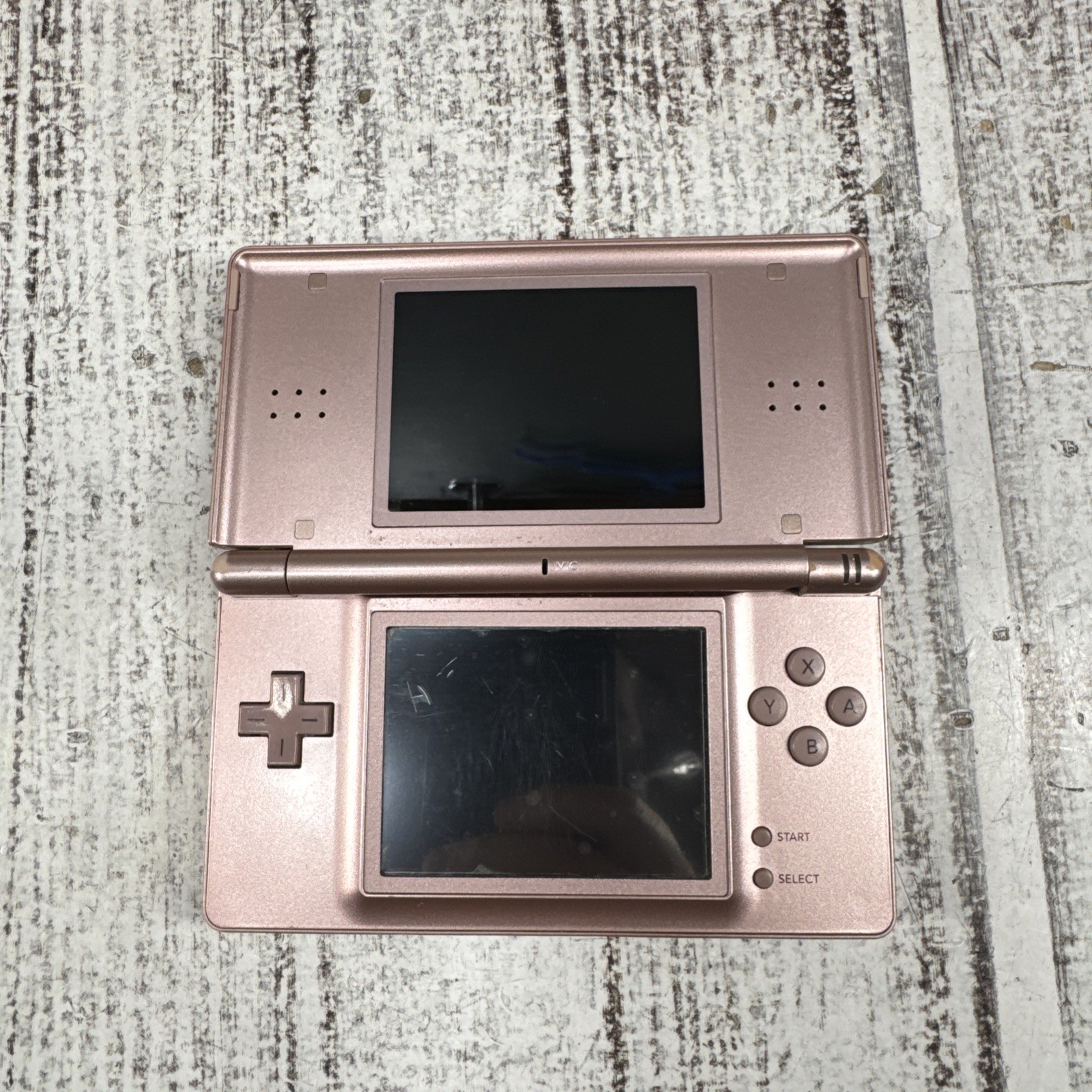 Nintendo DS Light Metallic Rose Pink USG-001 Handheld Console- Has Issues Read