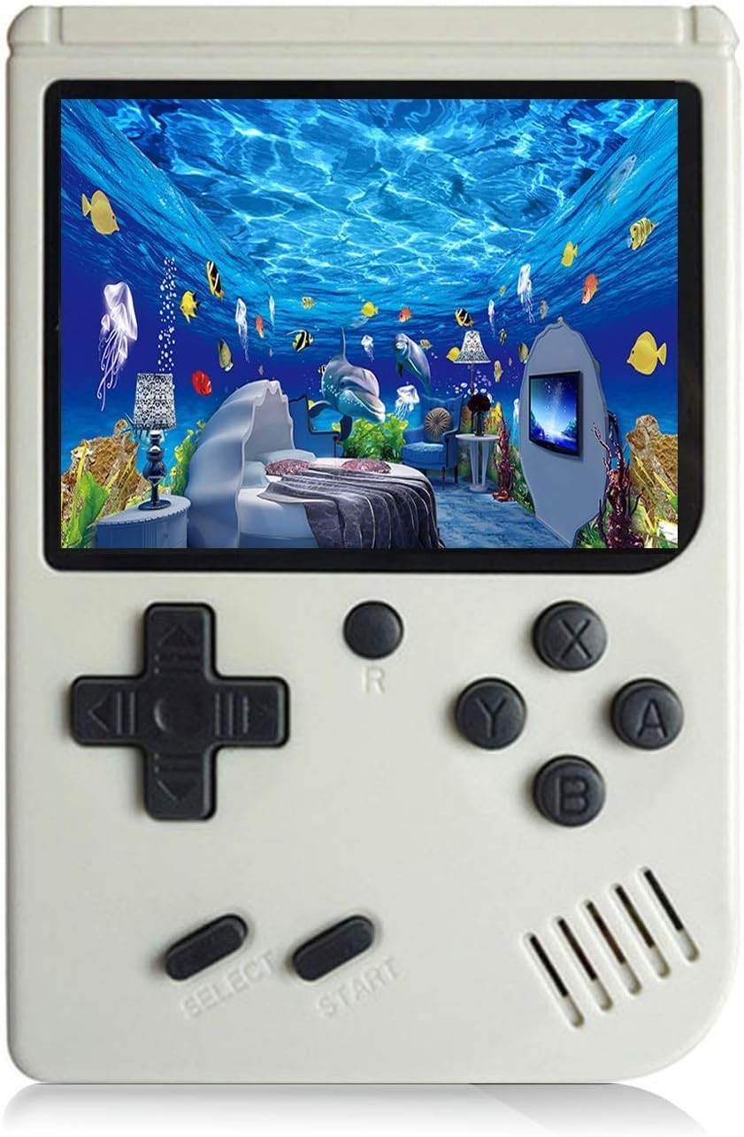 New White Handheld Video Game Console 168 Retro FC Games TV Connect