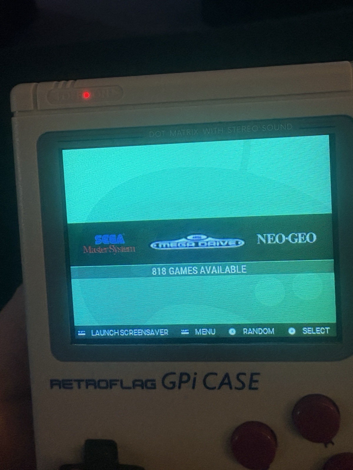RETROFLAG GPi Case Handheld Emulator Raspberry Pi Zero 32GB SD Card. (See Desc)