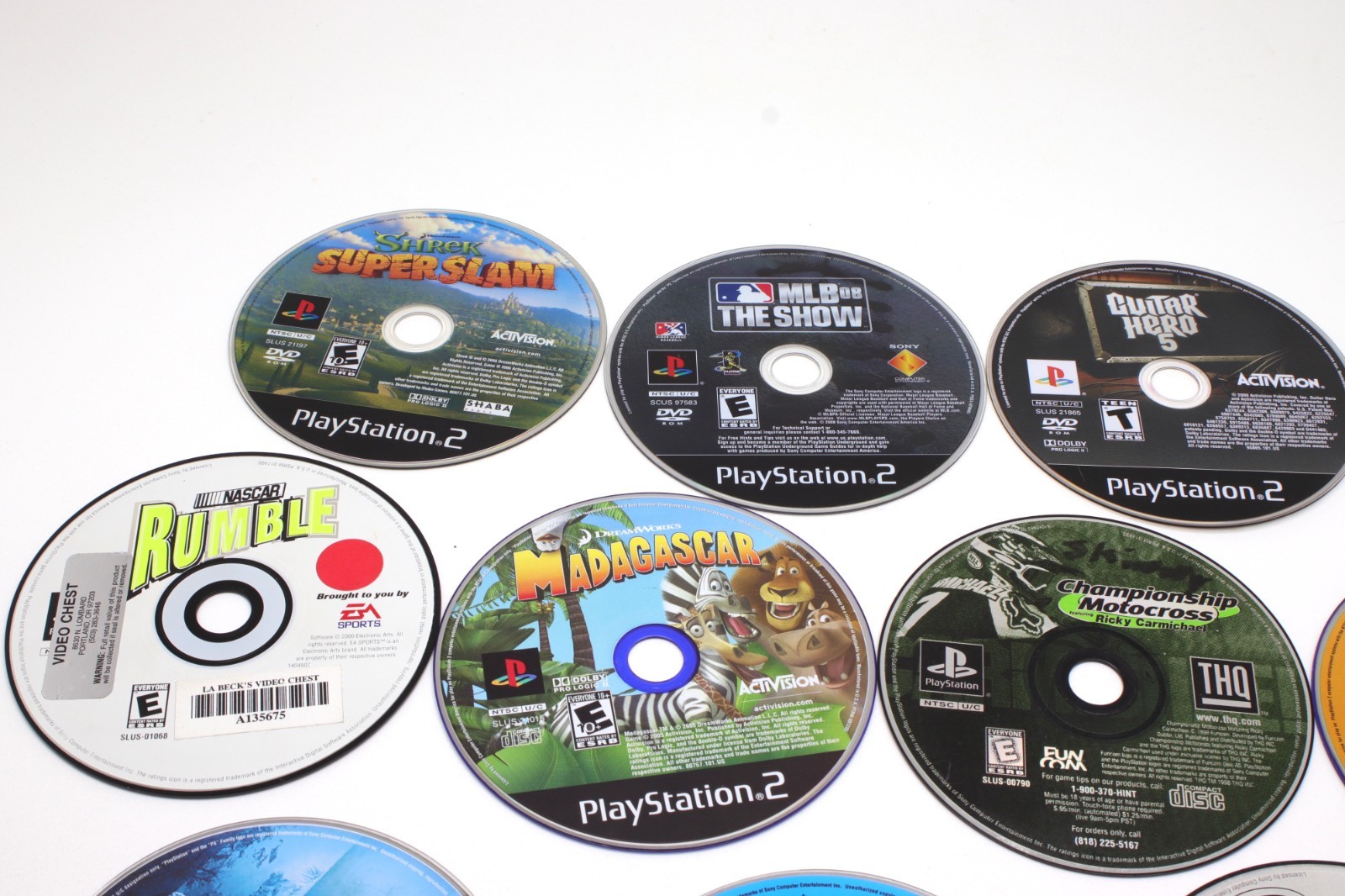 OEM Lot of 13 SONY PlayStation 1 &2 Games Discs CD-ROM W / Case