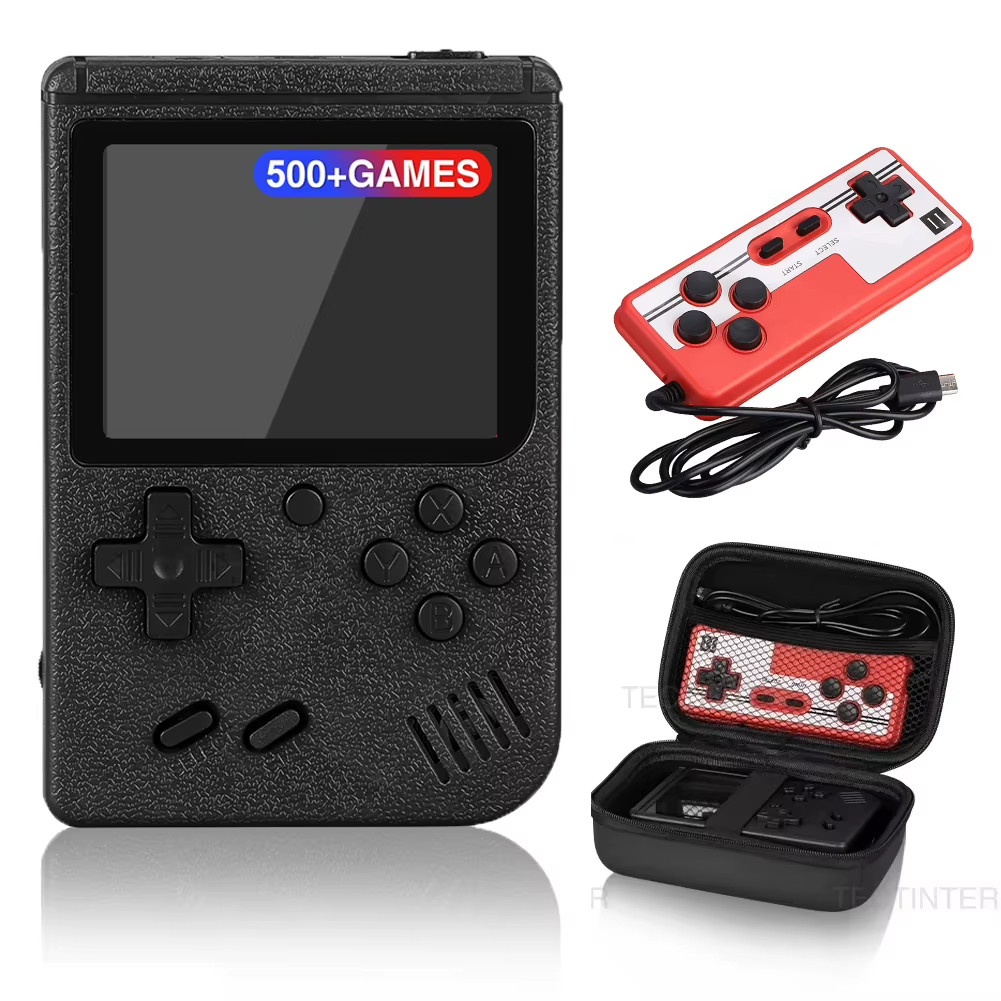 2.4″ Retro Mini Handheld Game Console 8-Bit 500 Built-In Games Kid Gift
