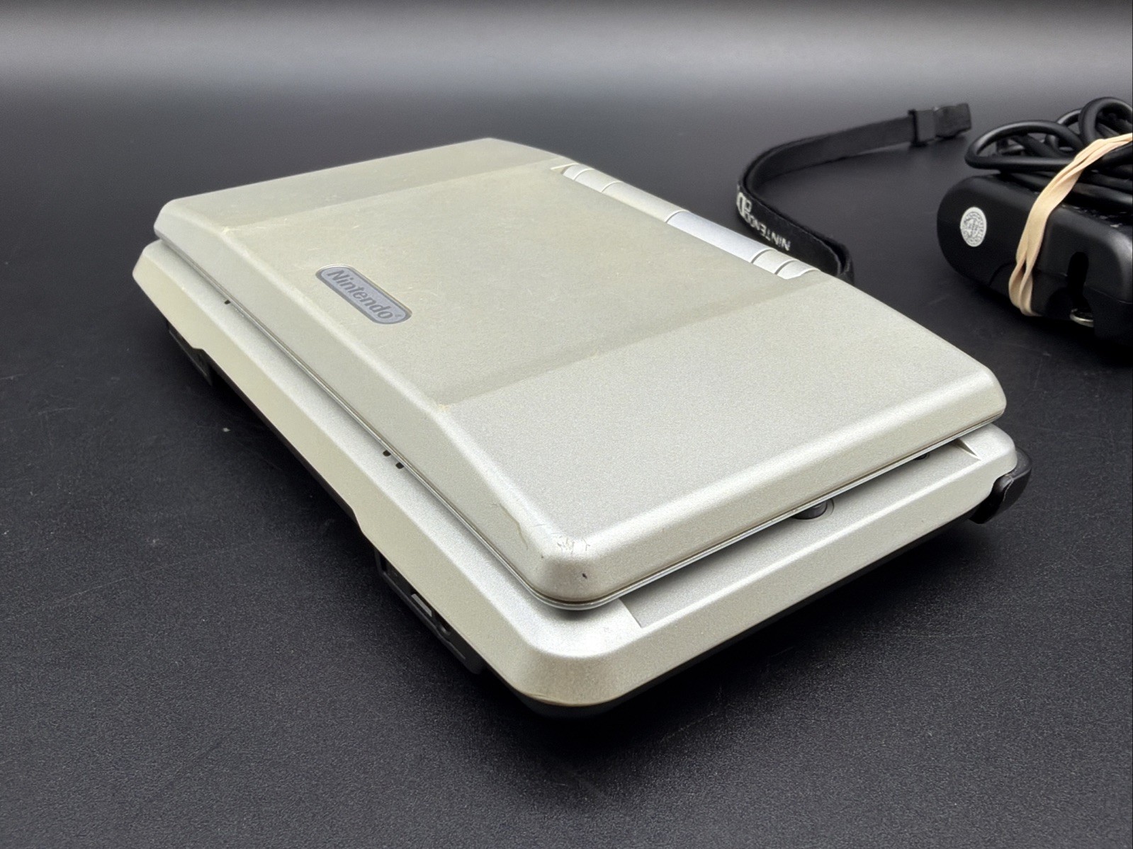 Original Silver Nintendo DS Console w/ charger GBA compatible Tested Working
