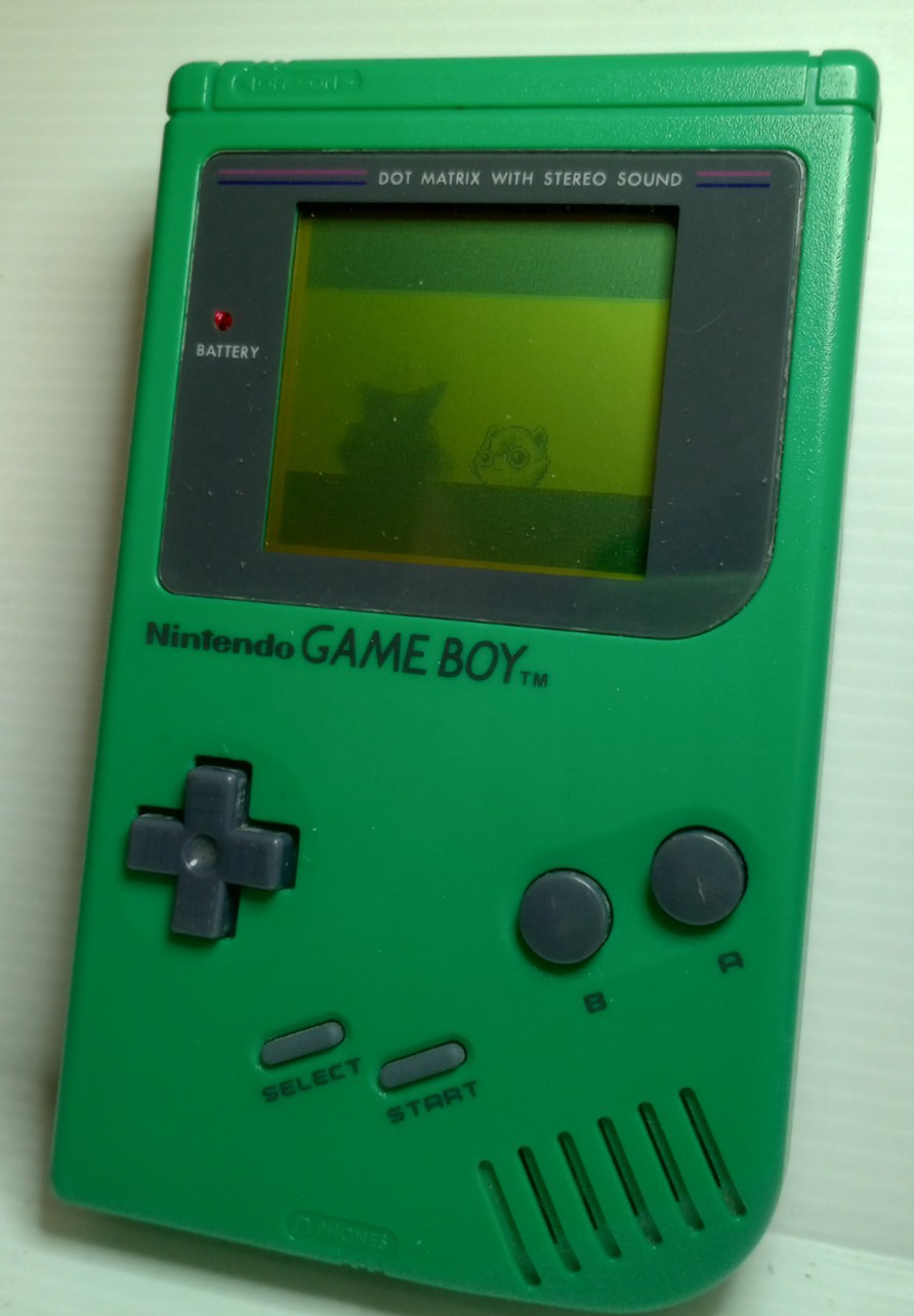 Game Boy – Play It Loud Green Model DMG-01 – Tested & Working – Nice Condition