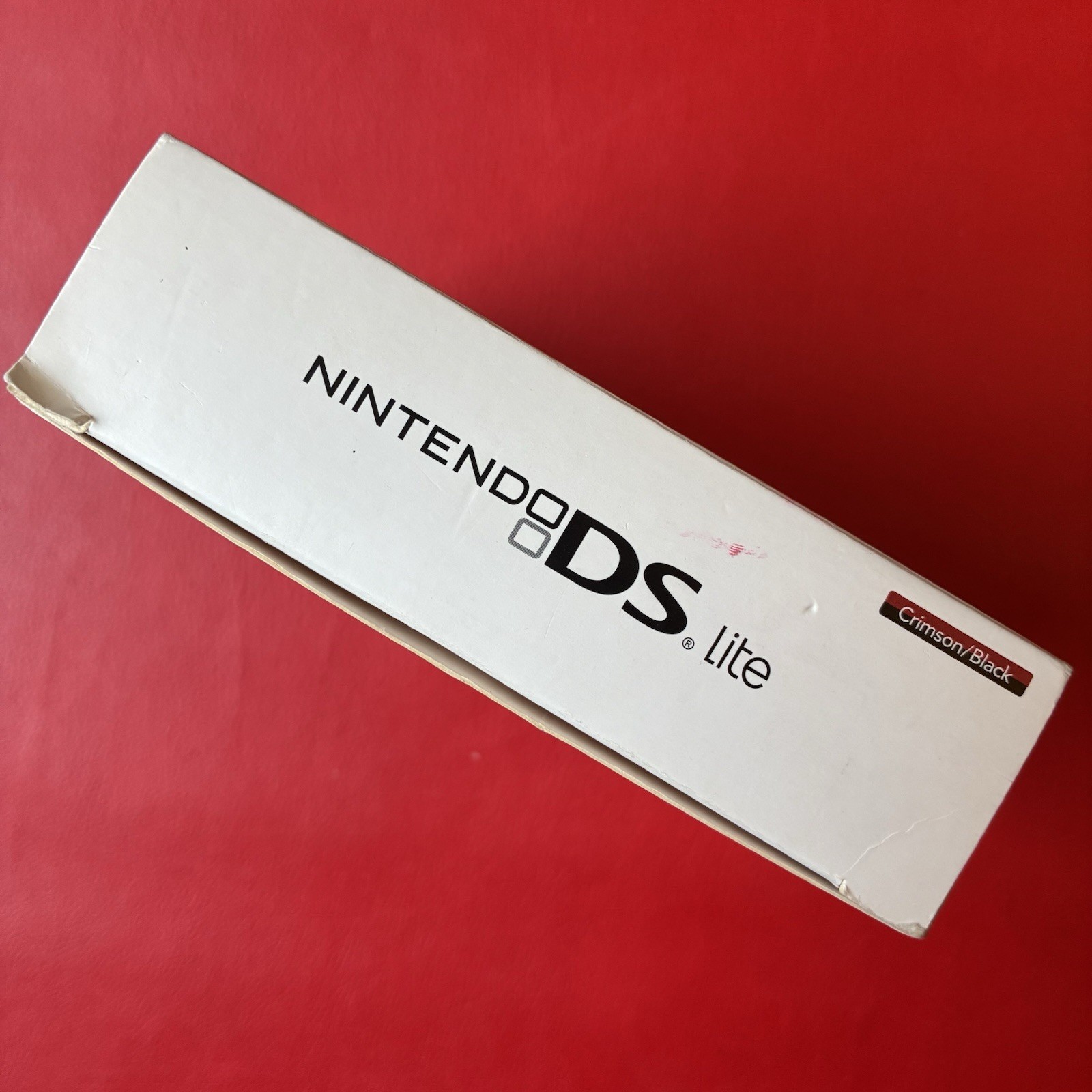 Nintendo DS Lite (Crimson Red/Black) CIB – Complete In Box w/ New Super Mario DS