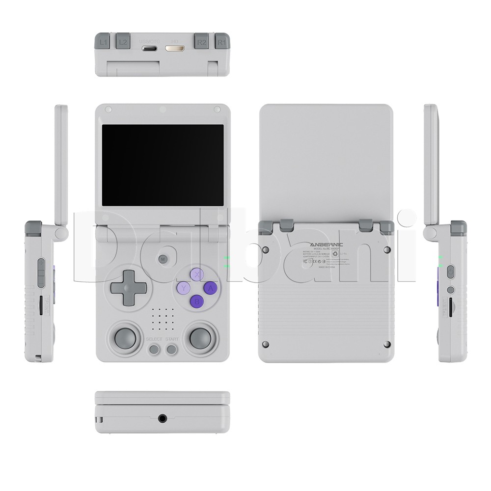 RG 34XXSP Anbernic Gray Handheld Retro Game Console 3.4-inch H700 3300mAH Linux