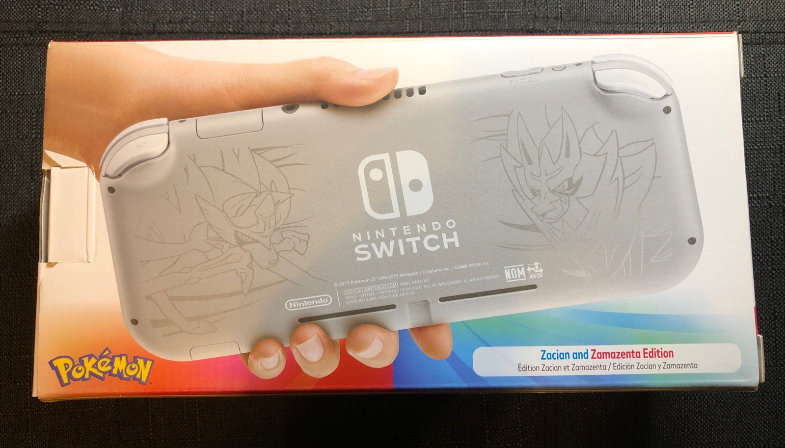 Nintendo Switch Lite Pokemon Limited Edition Zacian and Zamazenta Game RARE