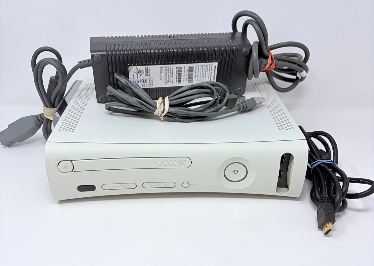 Tested Working Microsoft Xbox 360 Video Game Console White w/ Power HDMI