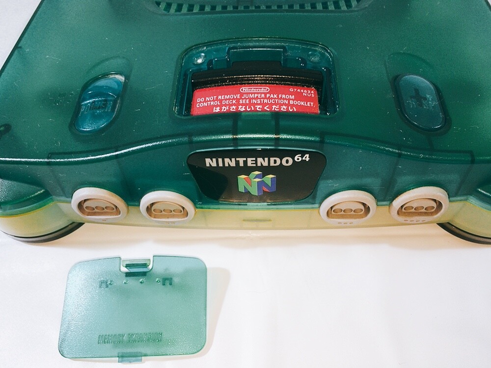 Nintendo 64 Home Console – Clear Blue, Working Tested (OK! )
