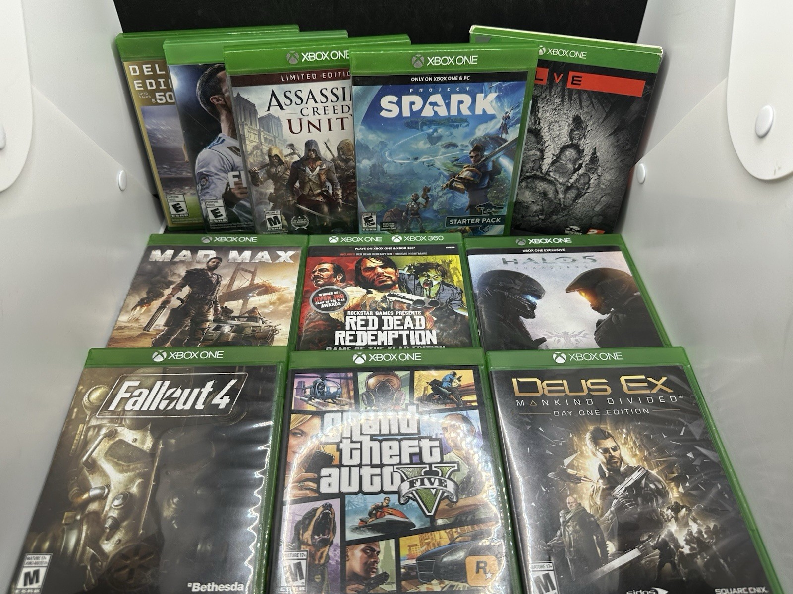 Xbox One 500GB Bundle 3 Controllers 10 Games Elite Controller Tested Working