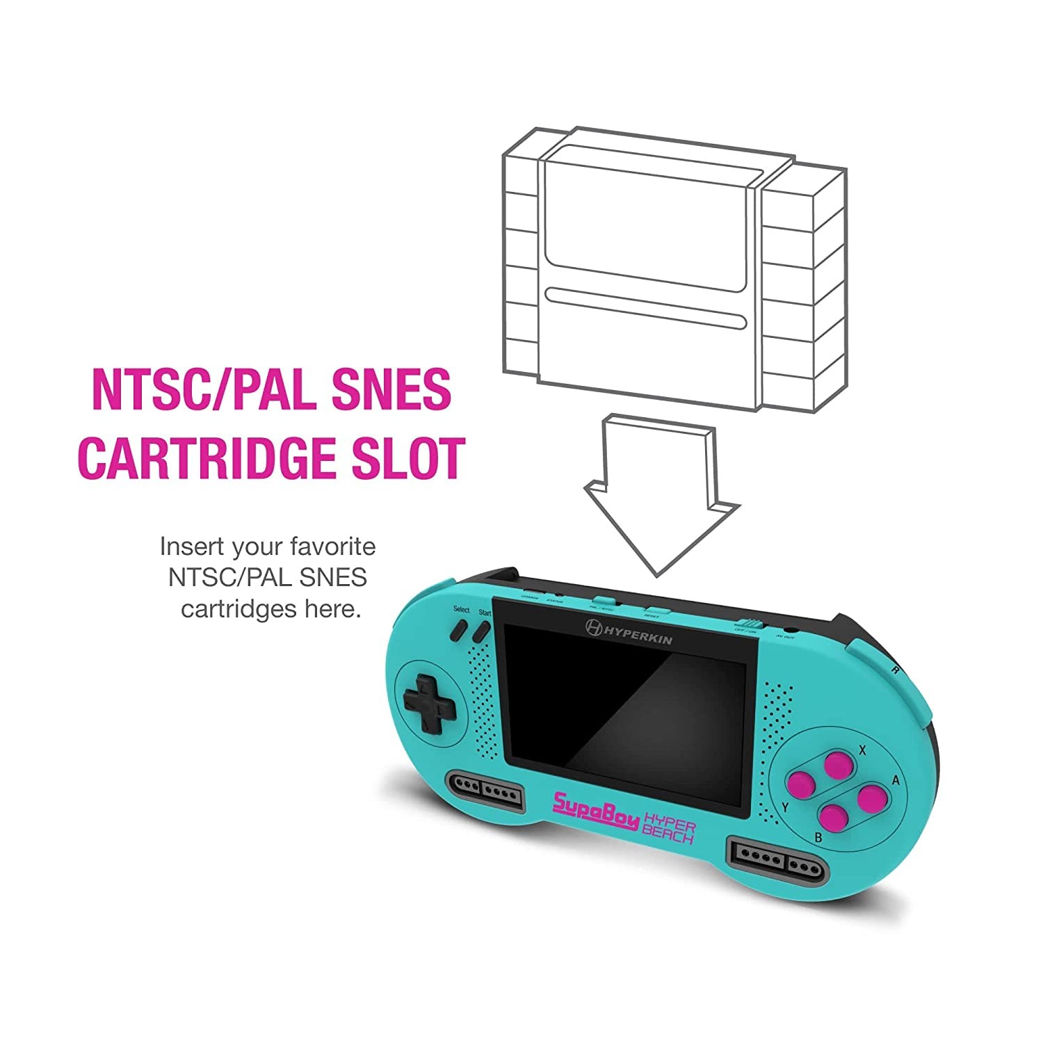 Hyperkin SupaBoy Portable Console for Super NES / Super Famicom – Hyper Beach
